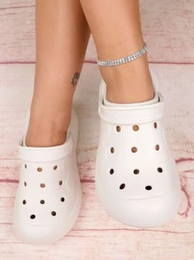 pueenb Zuecos con abertura - Blanco - Ver 5