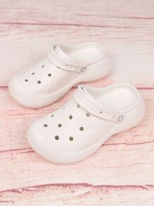 pueenb Zuecos con abertura - Blanco - Ver 7