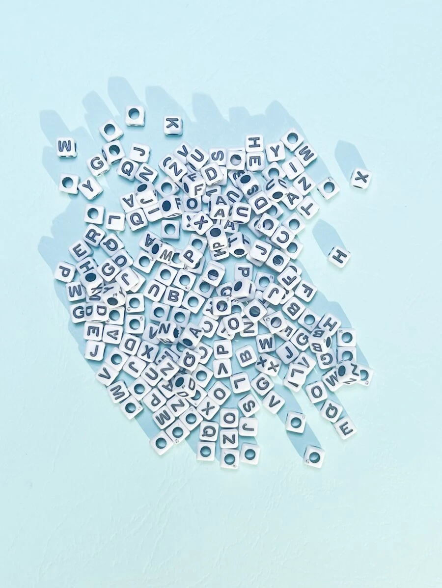 200pcs Letter Detail DIY Bead - Multicolor - View 1