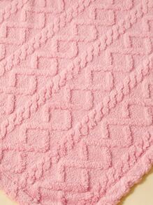 Chăn quấn trẻ em đồng màu - Hồng - Xem 2