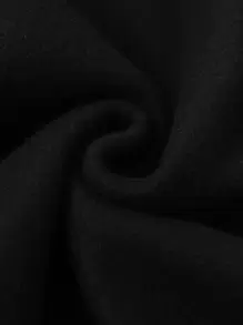 Manfinity Homme Áo nỉ cổ tròn tay dài họa tiết hoa và chữ Nhật dành cho nam, dùng để đi chơi, làm quà tặng cho bạn bè, chồng, bạn trai, mùa thu - màu đen - Xem 3