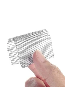 1roll Window Screen Repair Tape, 200m Self Adhesive Repair Mesh, For Household - Grey - View 4