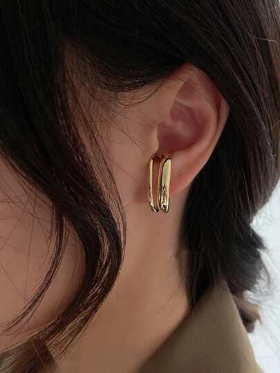 JOJELOO مشبك أذن مبسط قطعة واحدة