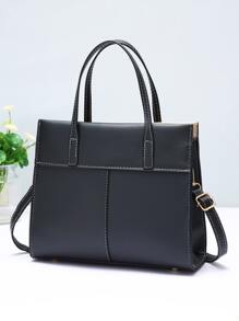 拼色字母图案挎包，送给妈妈的母亲节礼物 - 彩色 - 查看 2