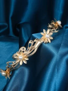 Băng đô thời trang nữ mạ vàng, băng đô cài tóc bằng thép không gỉ, phụ kiện thời trang nổi bật, quà tặng kỷ niệm, sinh nhật, ngày Valentine. - Vàng - Xem 2