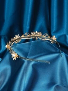 Băng đô thời trang nữ mạ vàng, băng đô cài tóc bằng thép không gỉ, phụ kiện thời trang nổi bật, quà tặng kỷ niệm, sinh nhật, ngày Valentine. - Vàng - Xem 3