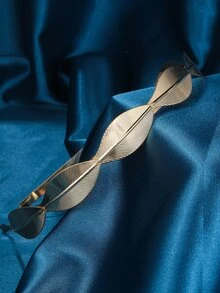 Băng đô cài tóc hình lá nguyệt quế kiểu Hy Lạp La Mã dành cho nữ, vương miện cài tóc cô dâu, phụ kiện tóc bằng kim loại hình cành lá, kiểu Pháp. - Vàng - Xem 3