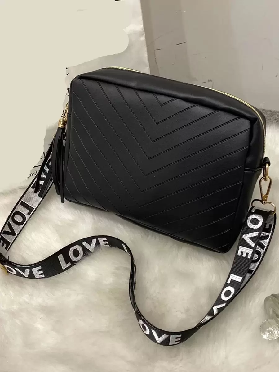 Chevron Pattern Crossbody Bag, Mother's Day Gift For Mom