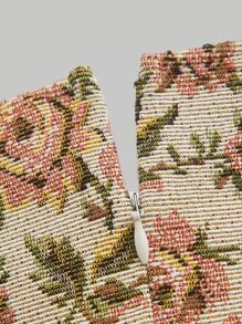 SHEIN MOD Đầm Dây kéo Hoa Thanh lịch - Nhiều màu - Xem 6