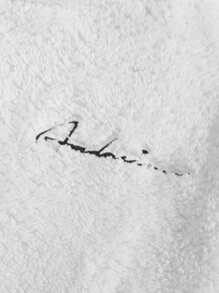 Manfinity Men Letter Embroidery Mock Neck Teddy Pullover - White - View 4