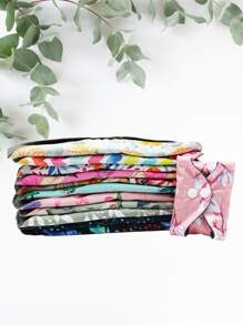 5 cái ngẫu nhiên mô hình trái tim vải lót kinh nguyệt - Nhiều màu - Xem 3