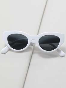 Gafas de sol de ojo de gato - Blanco - Ver 2
