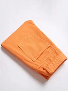 Quần Jeans Nam Ôm Thẳng Rách - trái cam - Xem 5