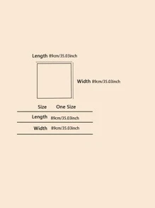 Plaid Pattern Tassel Trim Bandana - Multicolor - View 3