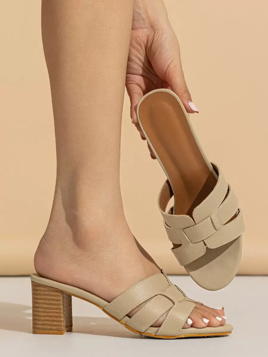 Women's Comfortable Must-Have High Heel Shoes, Beach Slip-On Spring Shoes For New Year Holidays