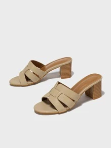 Women's Comfortable Must-Have High Heel Shoes, Beach Slip-On Spring Shoes For New Year Holidays