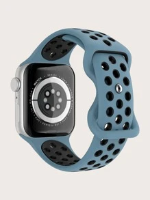 Silicone Watchband Compatible With Apple Watch - Multicolor - View 2