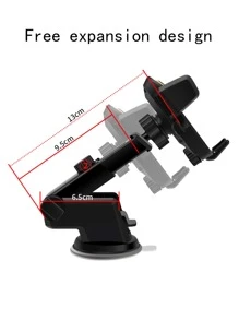 1 pieza Soporte de celular de coche - Negro - Ver 3