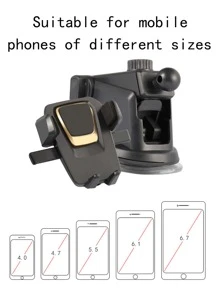 1 pieza Soporte de celular de coche - Negro - Ver 5