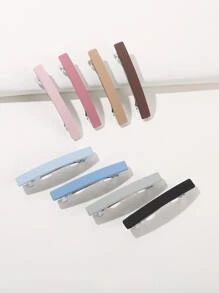 8入組矩形彈簧夾 - 彩色 - 查看 1