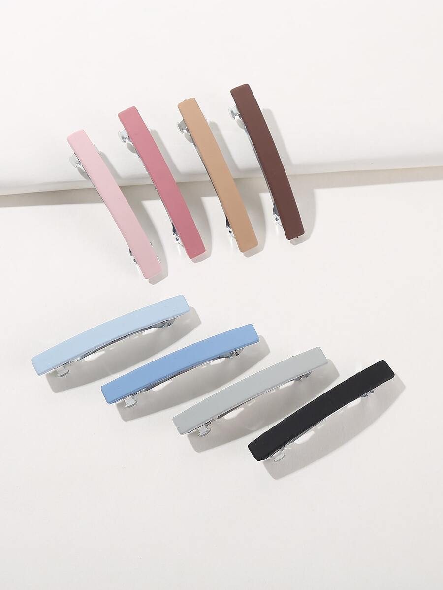 8入組矩形彈簧夾 - 彩色 - 查看 1