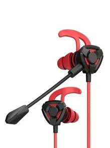 1pc Gaming Wired In-ear Headphone - Black - View 3