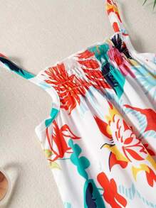 小女童印花荷葉邊罩衫 - 彩色 - 查看 4