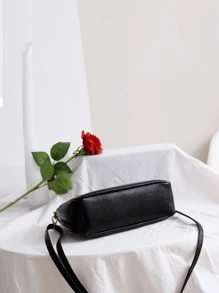 Túi Crossbody Nữ màu trơn Có thể điều chỉnh được Mát mẻ - màu đen - Xem 4