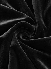 SHEIN EZwear 高衩絲絨吊帶洋裝