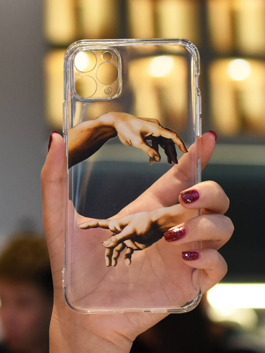手印保護殼相容於 iPhone15/15Plus/15Pro/15Promax - 無色 - 查看 1