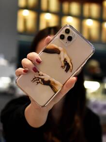 手印保護殼相容於 iPhone15/15Plus/15Pro/15Promax - 無色 - 查看 2