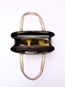 Túi Satchel trang trí hình con bướm, Quà tặng Ngày của Mẹ cho Mẹ - Màu Khaki - Xem 4