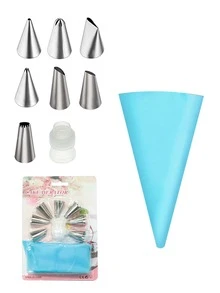 9 piezas Set de acero inoxidable - Azul - Ver 1