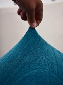 1pc Leaf Pattern Stretchy Sofa Seat Cover - Mint Blue - View 3