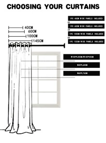 1入組植物圖案小絨球邊窗帷 - 彩色 - 查看 3