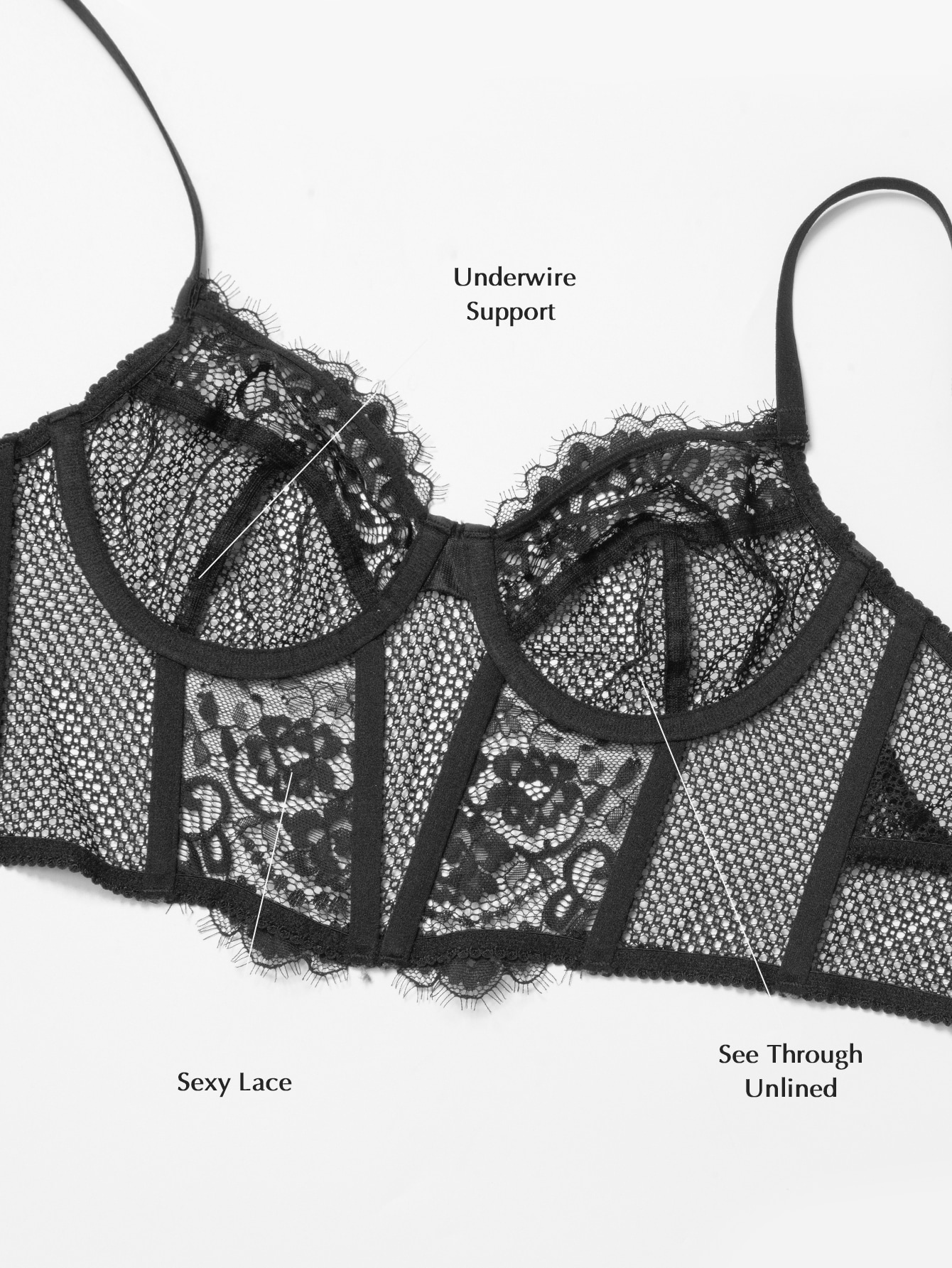 Wingslove Cut Out Underwire Lace Bra SHEIN USA