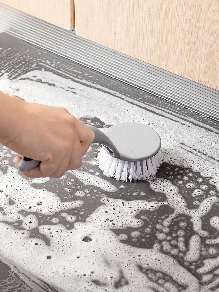 1pc Long Handle Cleaning Brush - Multicolor - View 1