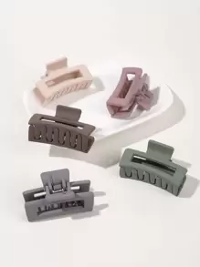 7pcs Square Design Simple Casual Business Mini Hair Claw Claw Clips Hair Clips Hair Jaw Clip Hair Clamps Hair Clutch Hair Catcher Clip, School Stuff, College Fall Winter Hair Accessories For Women For Vacation Outfits Woman - Multicolor - View 6