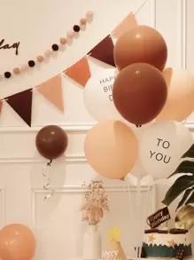 42个数字设计气球和拉旗套装 - 彩色 - 查看 2