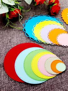 1pc Round Design Cutting Die - Silver - View 5