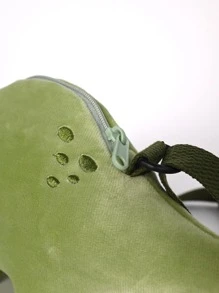 Metoo/Tiramitu Kids Cartoon Dinosaur Design Crossbody Bag - Dark Green - View 5