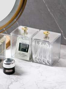 1入組透明辦公桌收納盒 - 無色 - 查看 3