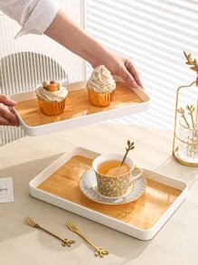 1pc New Creative Minimalist Style Dried Fruit Snack Tray - Multicolor - View 2