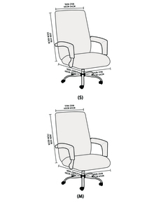 1件套素色辦公椅套 - 灰色 - 查看 3