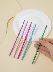 1入組隨機色勾織針