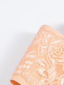 1入組花朵圖案產後收腹帶 - 杏色 - 查看 6