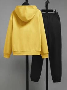 SHEIN Bộ hai mảnh Trai Túi Con số Lá thư Giải trí - Nhiều màu - Xem 2