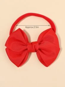 bilicaca 10 件装婴儿纯色蝴蝶结装饰发带爱心情人节