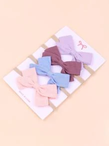 4pcs Baby Bow Knot Headband - Multicolor - View 3