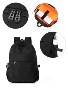 Balo sức chứa lớn cho nam, Balo máy tính giải trí phù hợp cho học sinh trung học cơ sở, trung học phổ thông, du lịch, chống thấm nước, nhiều ngăn, chống trộm, đa chức năng cho công việc, du lịch, đi bộ đường dài, cắm trại, dành cho nam Túi đựng máy tính xách tay ngày lễ Túi du lịch mùa hè Sporty Life Túi mùa hè Túi nghỉ xuân Túi du lịch màu đen Balo du lịch phải có Túi lớn - màu đen - Xem 8